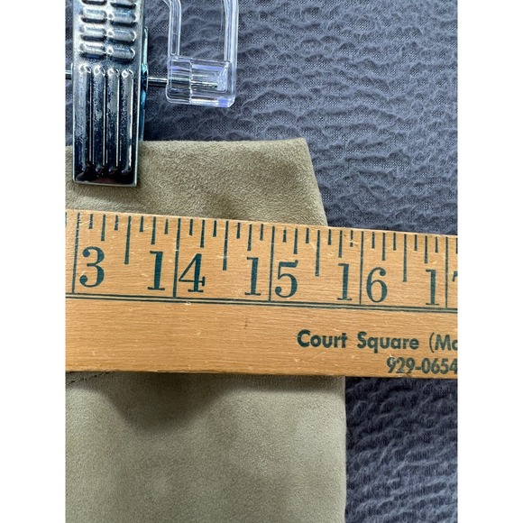 Juliana Skirt Womens 6 Tan Suede Leather Fringe Midi Skirt Boho Western Lined - Picture 4 of 10